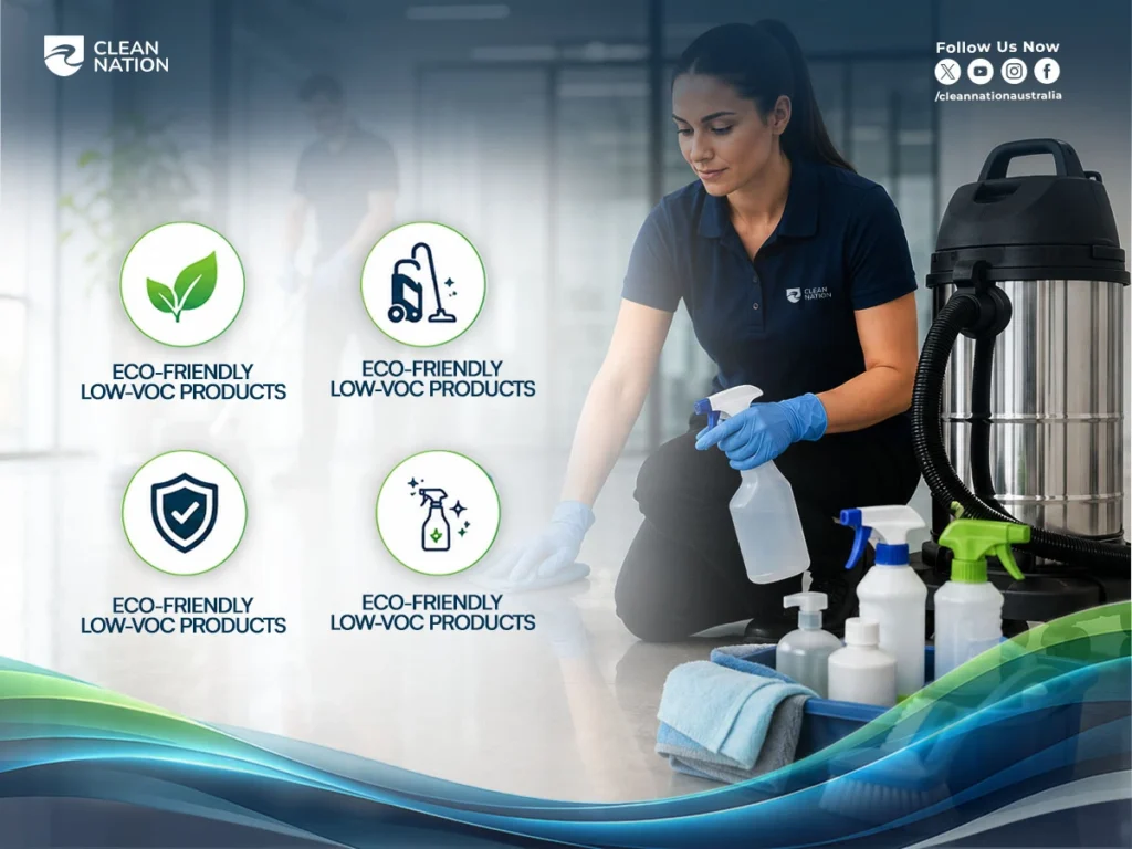 Clean Nation eco-friendly cleaning with low-VOC products