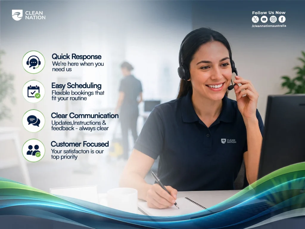 Clean Nation customer support with quick response and easy scheduling