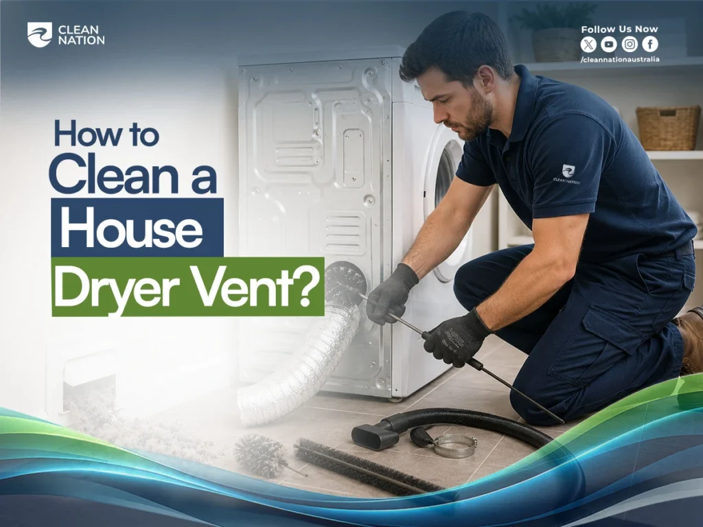 How to clean a house dryer vent with professional home cleaning service