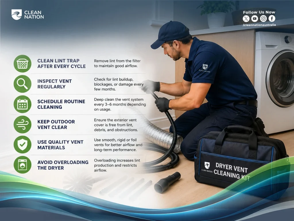 How to clean a house dryer vent with routine maintenance tips and lint removal guide