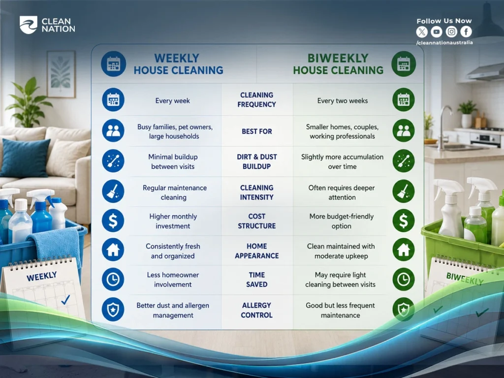 Is Weekly Or Biweekly House Cleaning Better?