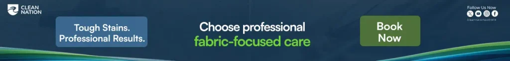 Professional fabric upholstery cleaning for tough stains with Clean Nation in Australia